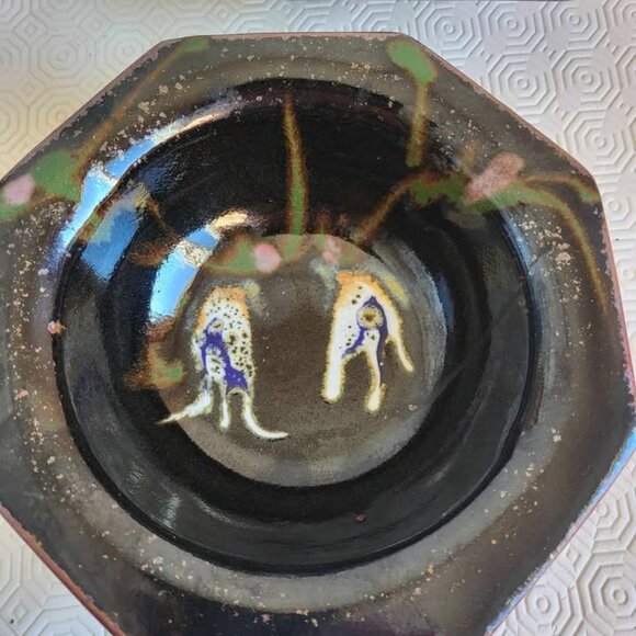 Charlie Farrero Pottery 2 pce Octagonal Bowl Set - Picture 4 of 6